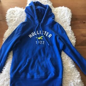 Hollister juniors blue pullover zipper size s